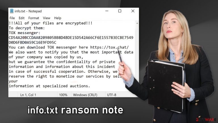 info.txt ransom note