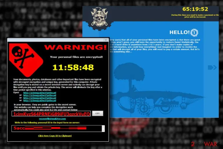 Iron is a ransomware from Maktub family