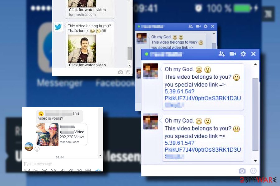 "Is that you" Facebook virus message "Is that you" Facebook virus message