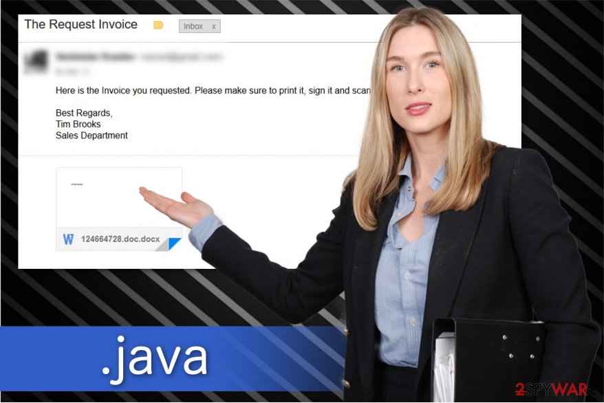 .java file extension ransomware illustration .java file extension ransomware illustration