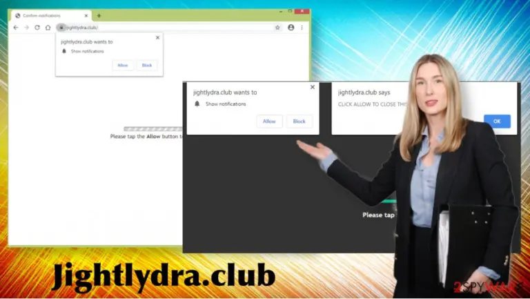 Jightlydra.club redirects