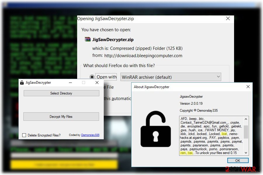 Jigsaw ransomware decryption software Jigsaw ransomware decryption software