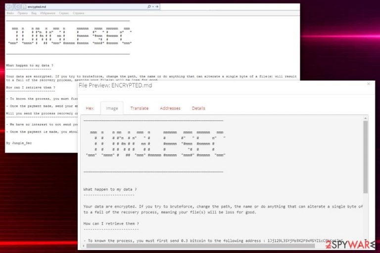 JungleSec ransomware JungleSec ransomware