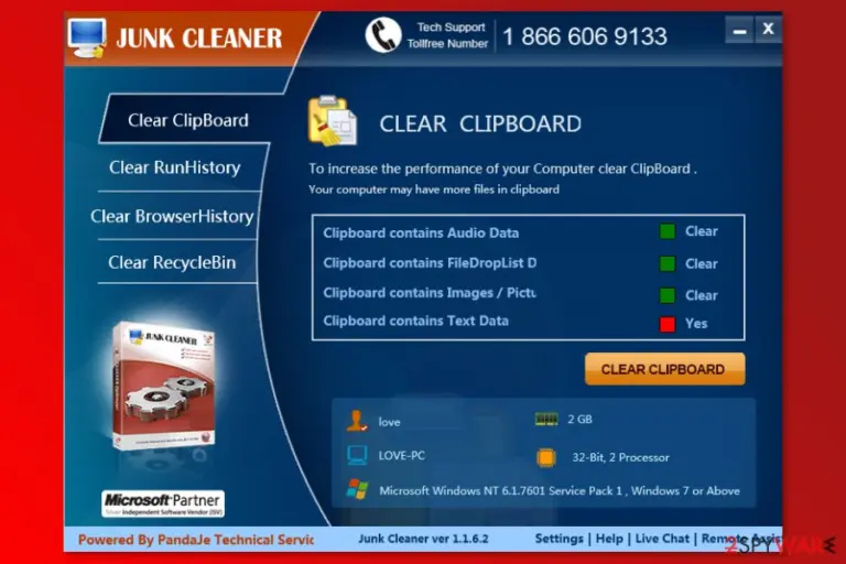 The image of Junk Cleaner program