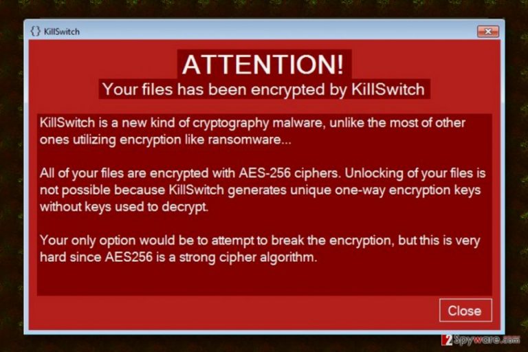 KillSwitch ransomware virus KillSwitch ransomware virus