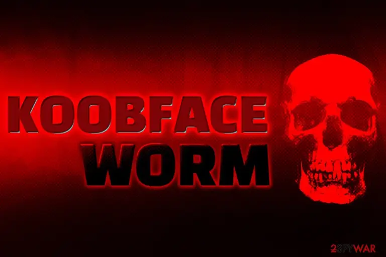 Koobface worm infection
