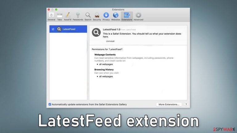 LatestFeed extension