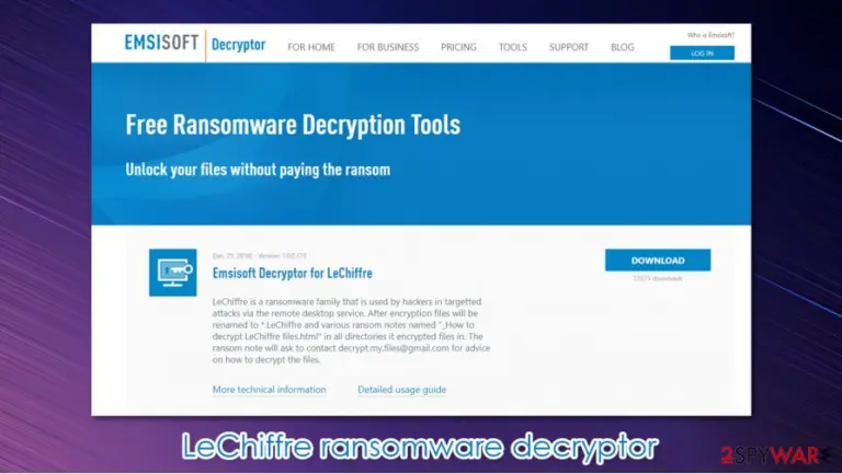 LeChiffre virus decryptor