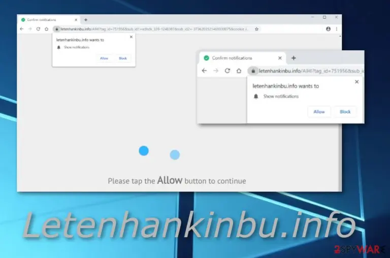 Letenhankinbu.info pop-up ads