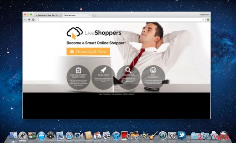 The picture showing LiveShoppers ads The picture showing LiveShoppers ads