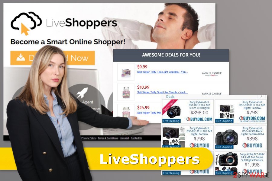 Example of LiveShoppers attack Example of LiveShoppers attack