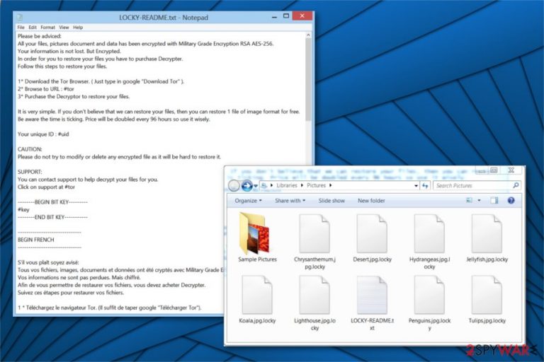 Locky Locker ransomware image Locky Locker ransomware image