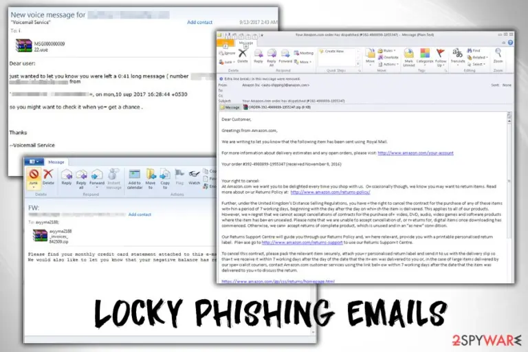 Locky phishing emails