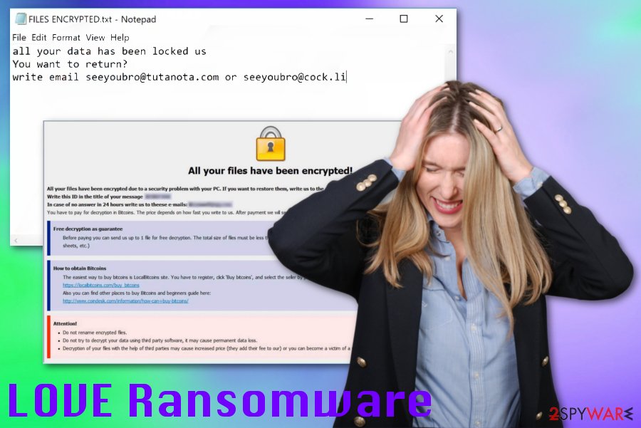 LOVE ransomware virus LOVE ransomware virus