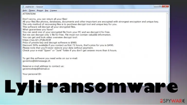 Lyli ransomware