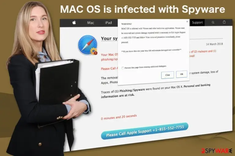MAC OS is infected with Spyware scam