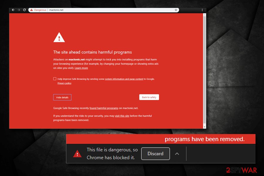 Mac Tonic blocked by Google Chrome Mac Tonic blocked by Google Chrome