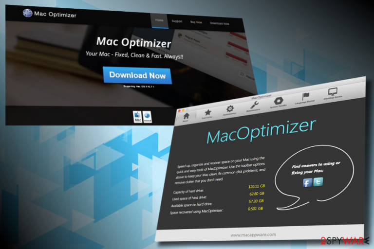 Mac Optimizer virus example Mac Optimizer virus example