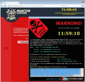 Maktub virus example