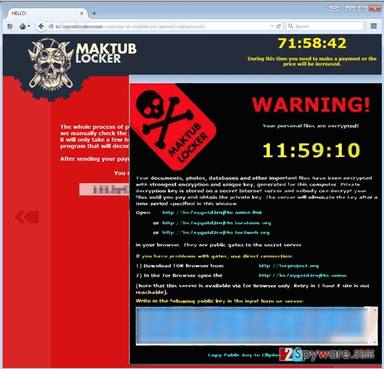Maktub virus example