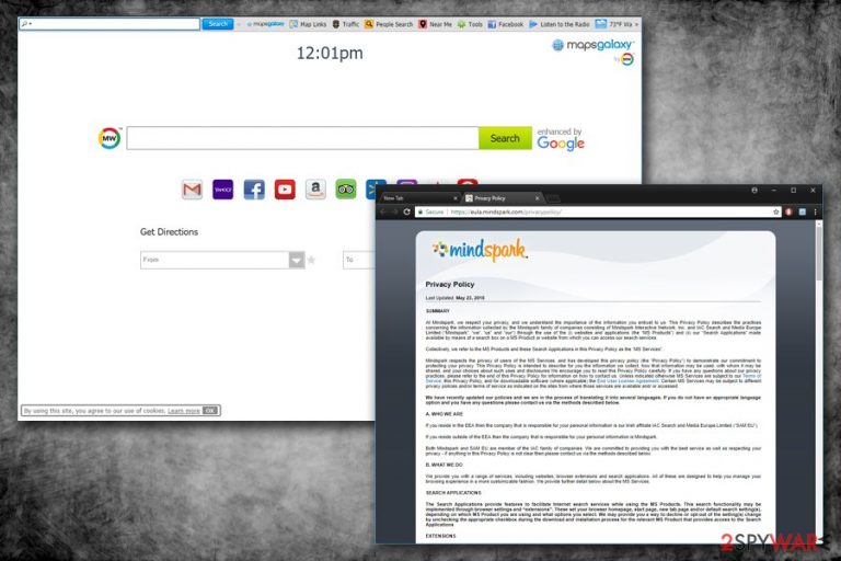 MapsGalaxy homepage