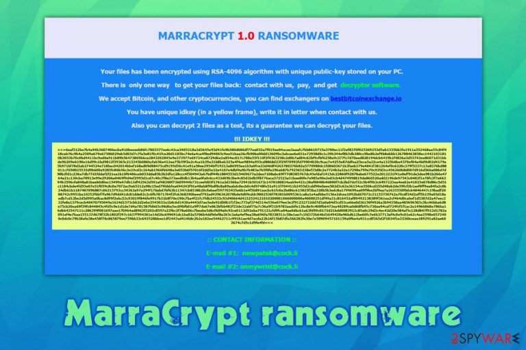 MarraCrypt ransomware MarraCrypt ransomware