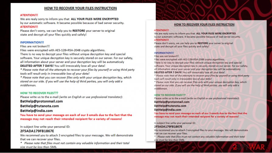 Matrix ransomware TG33 version Matrix ransomware TG33 version