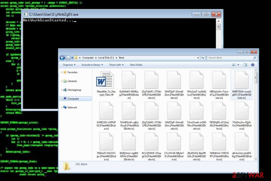 Matrix crypto-malware Matrix crypto-malware