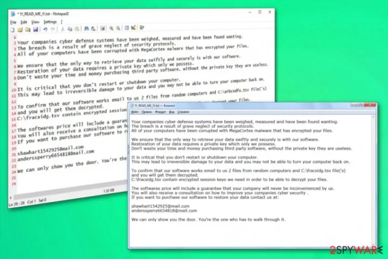 MegaCortex ransomware