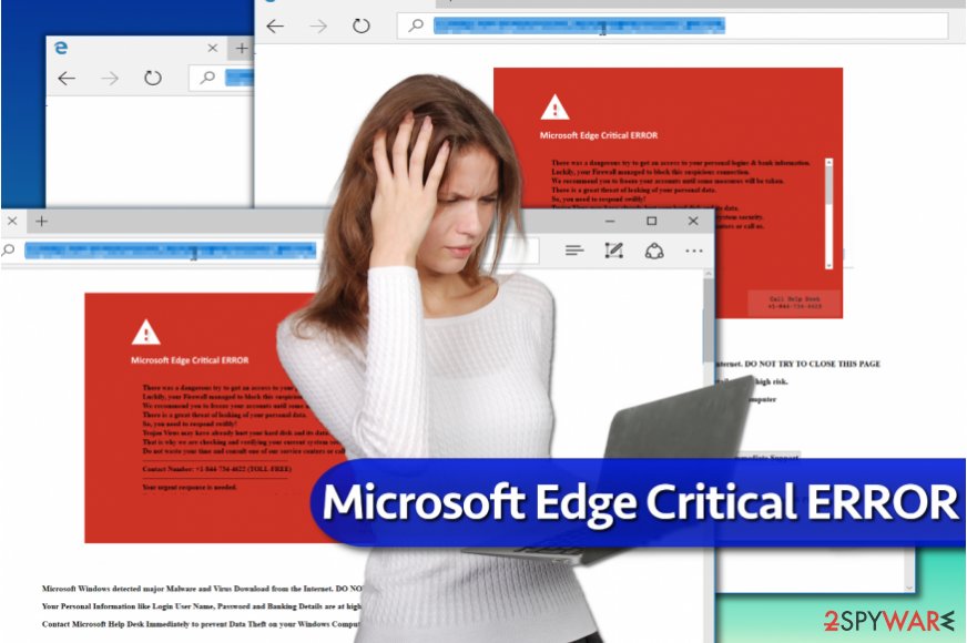Microsoft Edge Critical ERROR scam Microsoft Edge Critical ERROR scam