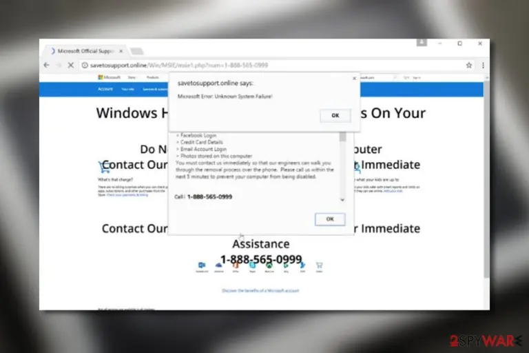 “Microsoft Error: Unknown System Failure