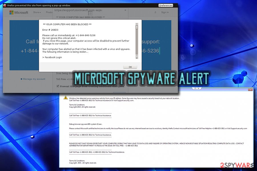 Microsoft spyware alert Microsoft spyware alert