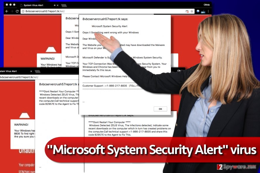 "Microsoft System Security Alert" virus "Microsoft System Security Alert" virus