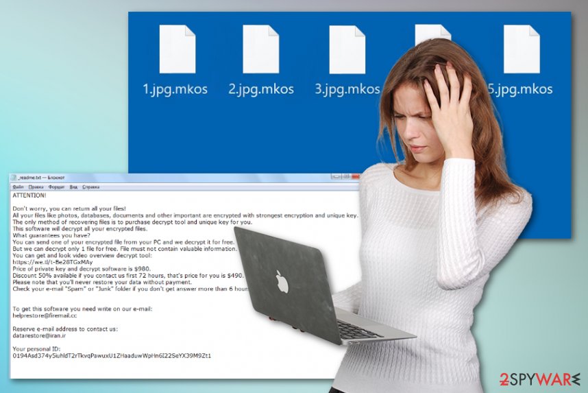 Mkos ransomware virus Mkos ransomware virus
