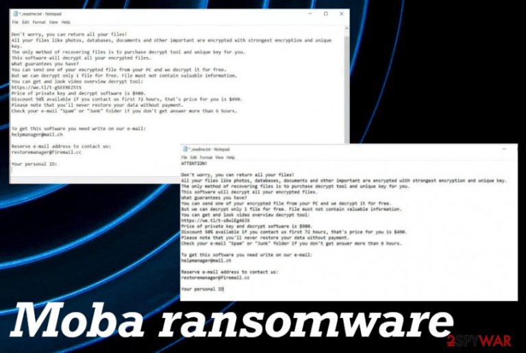Moba ransomware Moba ransomware