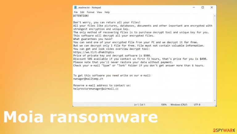 Moia ransomware Moia ransomware