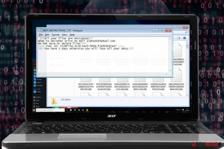 Mole66 ransomware - the latest CryptoMix variant Mole66 ransomware - the latest CryptoMix variant