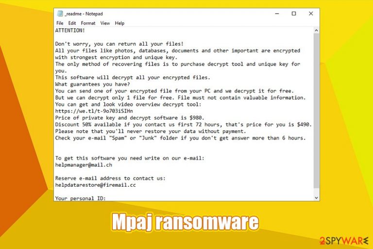 Mpaj ransomware Mpaj ransomware