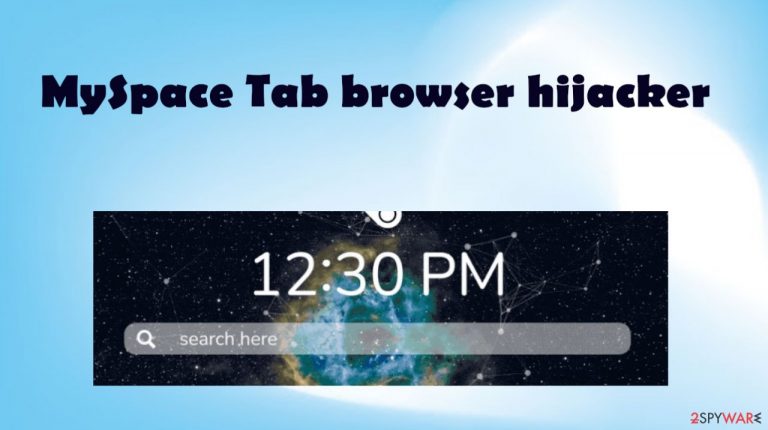 MySpace Tab browser hijacker MySpace Tab browser hijacker
