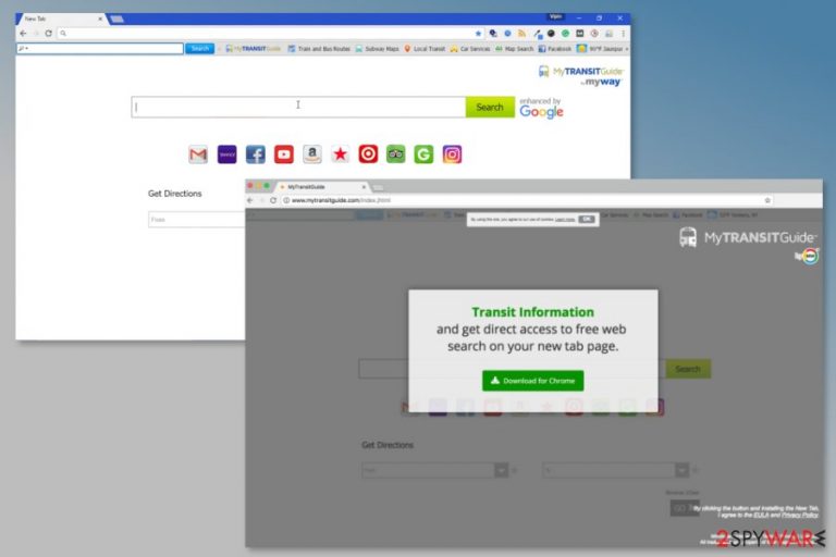 The installation of MyTransitGuide Toolbar The installation of MyTransitGuide Toolbar