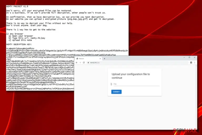 Nemty ransomware V1.6