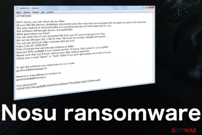 Nosu ransomware