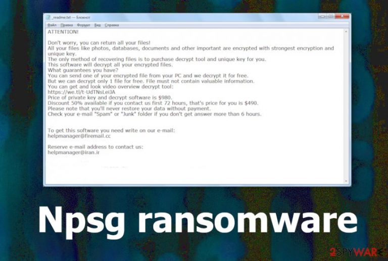 Npsg ransomware Npsg ransomware