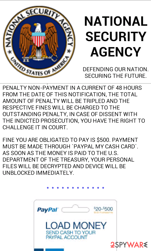 National Security Agency virus National Security Agency virus