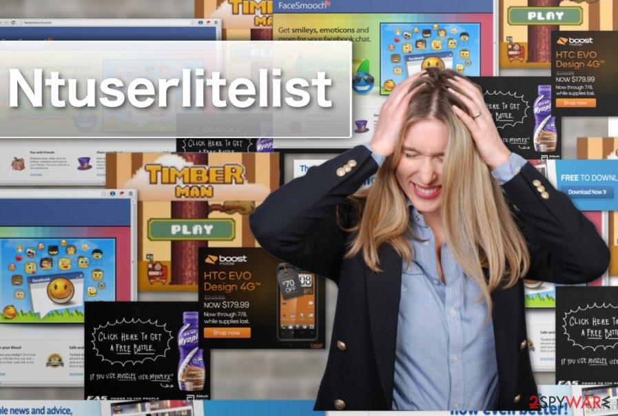 Example of Ntuserlitelist adware ads Example of Ntuserlitelist adware ads