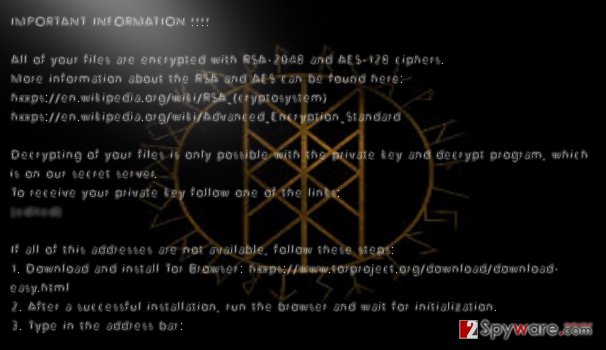 Odin virus easily encrypts files Odin virus easily encrypts files