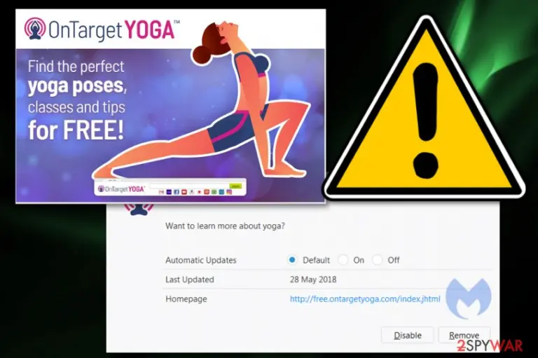 OnTargetYoga browser hijacker 