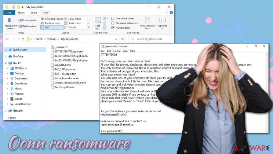 Oonn ransomware virus Oonn ransomware virus