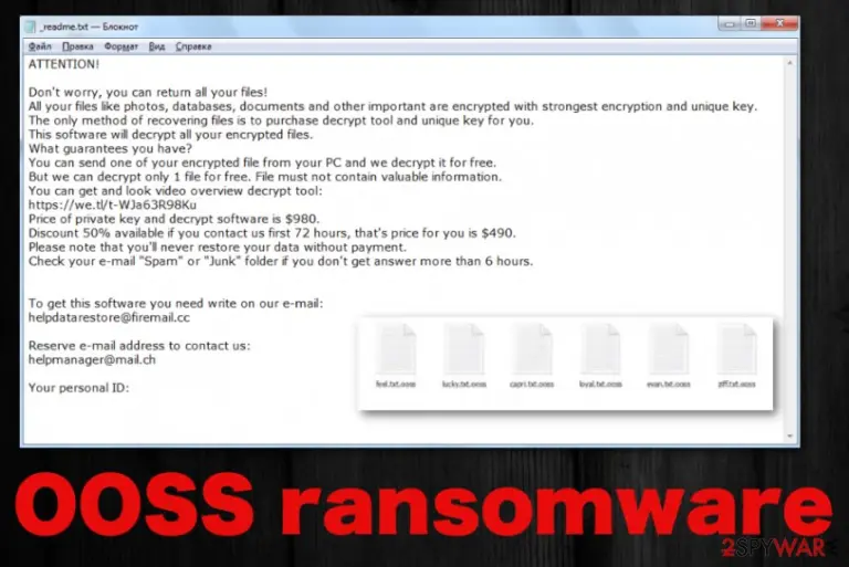 Ooss ransomware