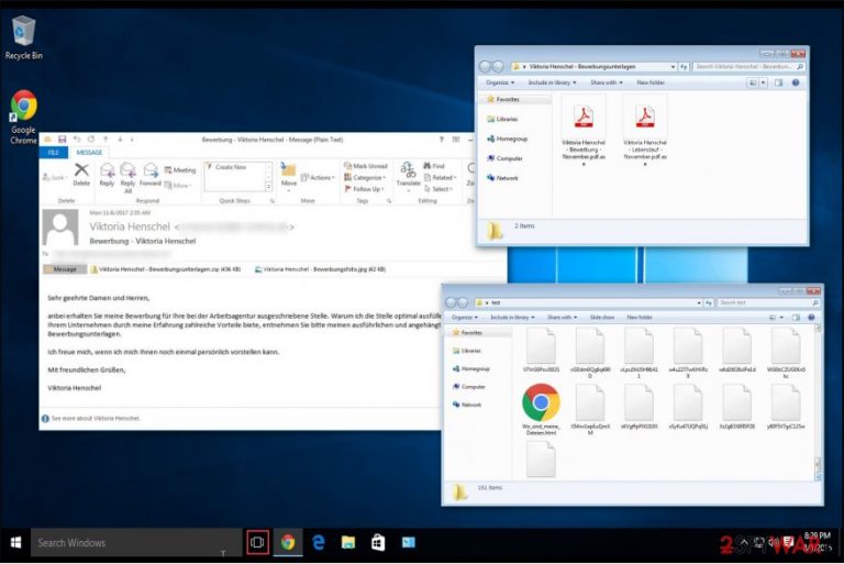 Ordinypt virus doesn't encrypt data